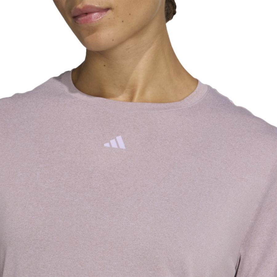 GRAUSOLI 半袖 トレーニングトップス グレー/ピンク adidas（アディダス） レディース 半袖 Tシャツ Designed for Training