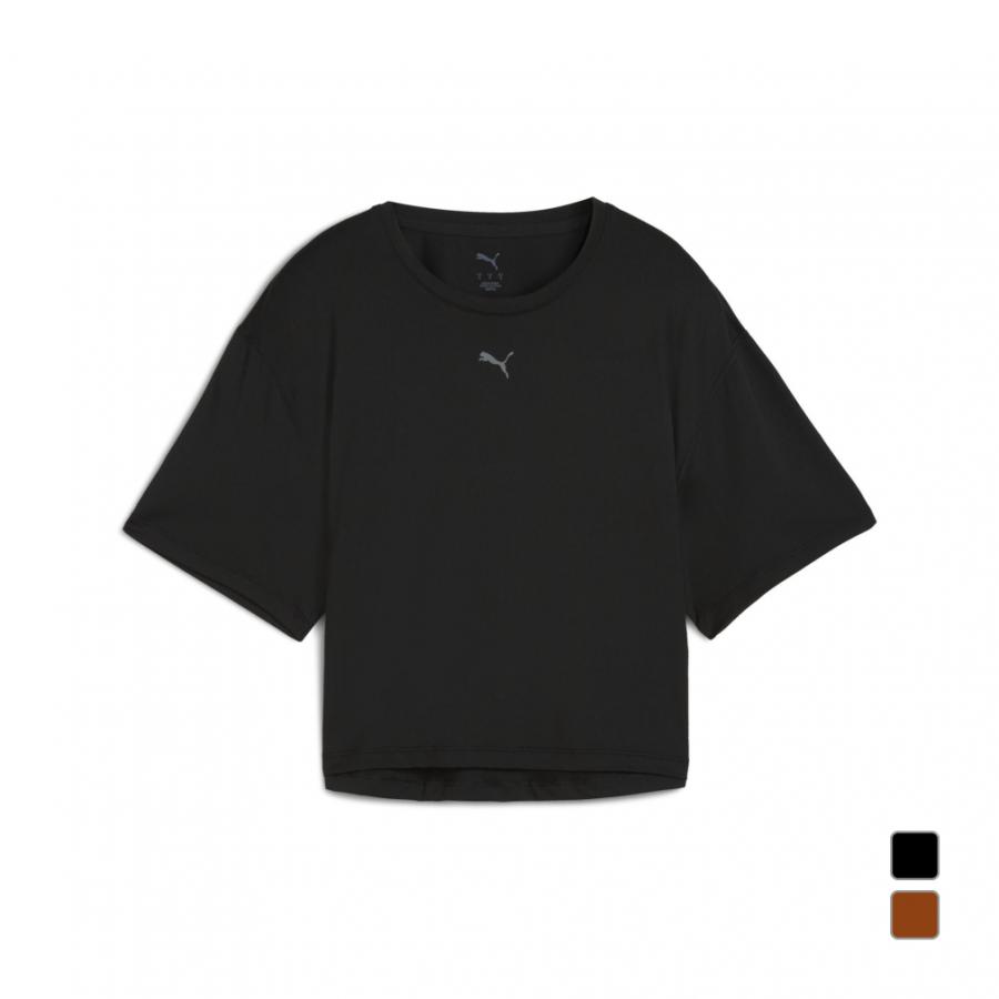 【新品未使用】PUMA トレーニングTシャツ&スパッツ　レディースXL PUMA（プーマ） レディース 半袖 Tシャツ W CLOUDSPUN RELAXED Tシャツ