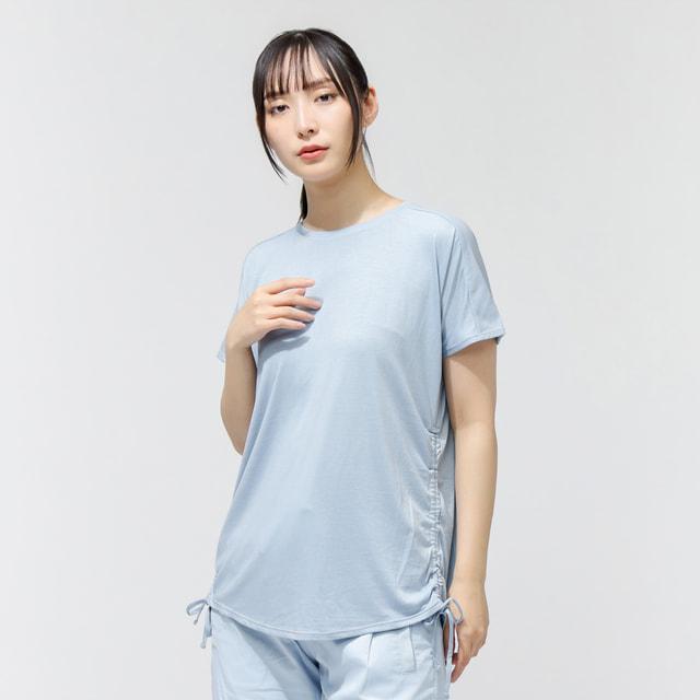 TIGORA（ティゴラ） レディース 半袖 Tシャツ サイドシャーリングT