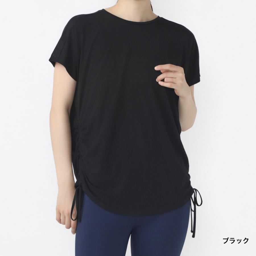 TIGORA（ティゴラ） レディース 半袖 Tシャツ フィットネス サイド