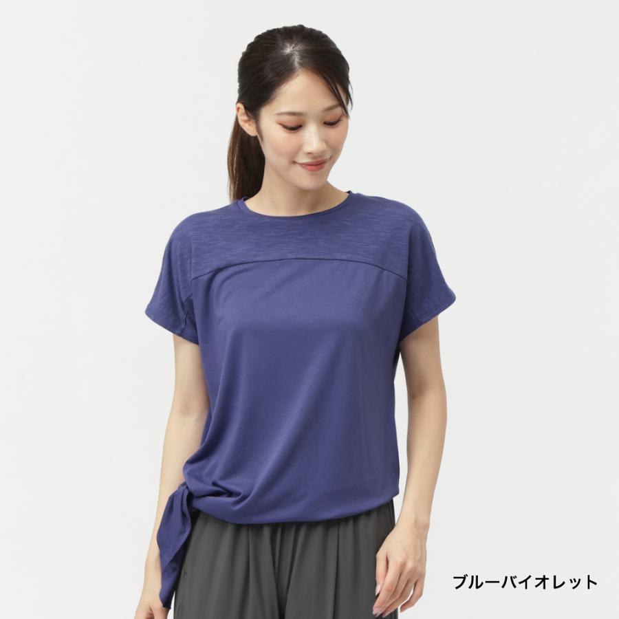 TIGORA（ティゴラ） レディース 半袖 Tシャツ サイドスリットTシャツ