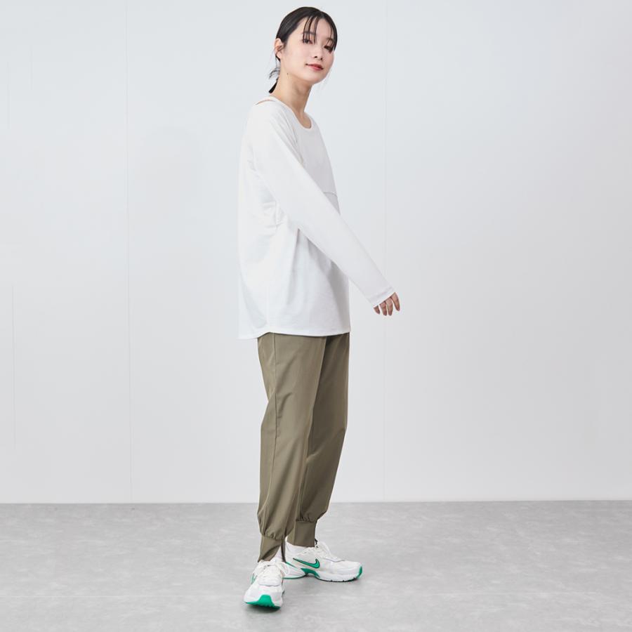 ナージー レディース 長袖 Tシャツ シアーロンT NJM35020 スポーツ
