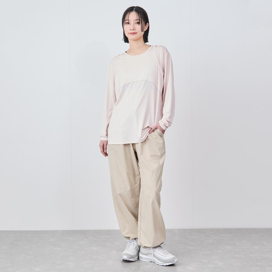 ナージー レディース 長袖 Tシャツ シアーロンT NJM35020 スポーツ