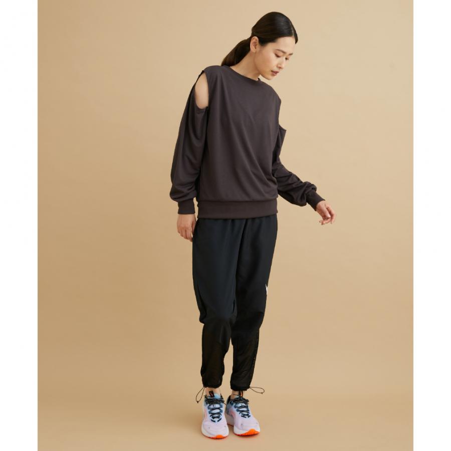 ナージー レディース 長袖Tシャツ スリーブスラッシュロンT NJM-32060