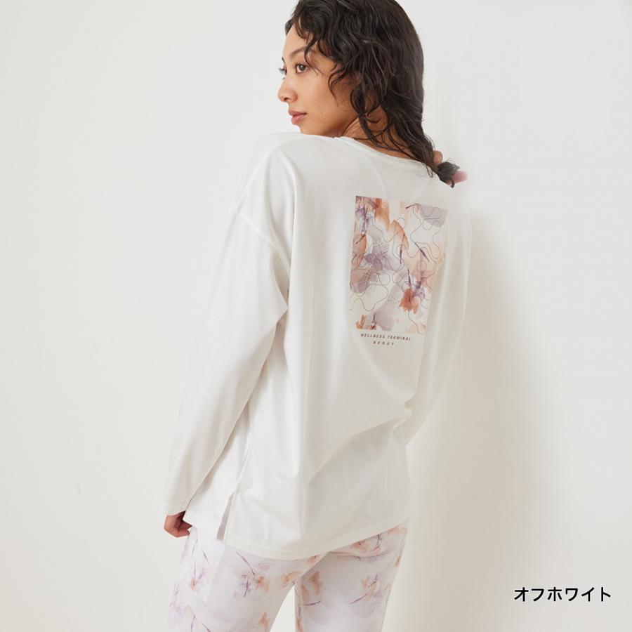 ナージー レディース 長袖 Tシャツ ルーズシルエットロングT