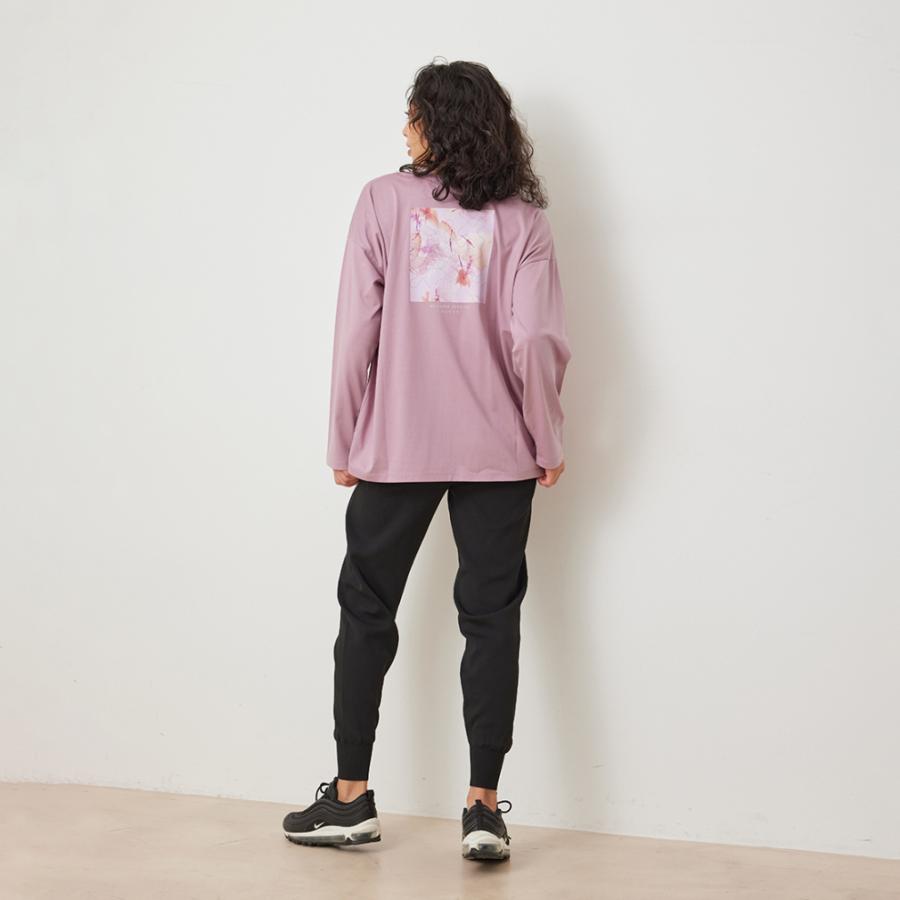 ナージー NERGY レディース フィットネス 長袖Tシャツ ルーズシルエットロングTシャツ_ NJM34060 （ホワイト） ナージー レディース 長袖 Tシャツ ルーズシルエットロングT
