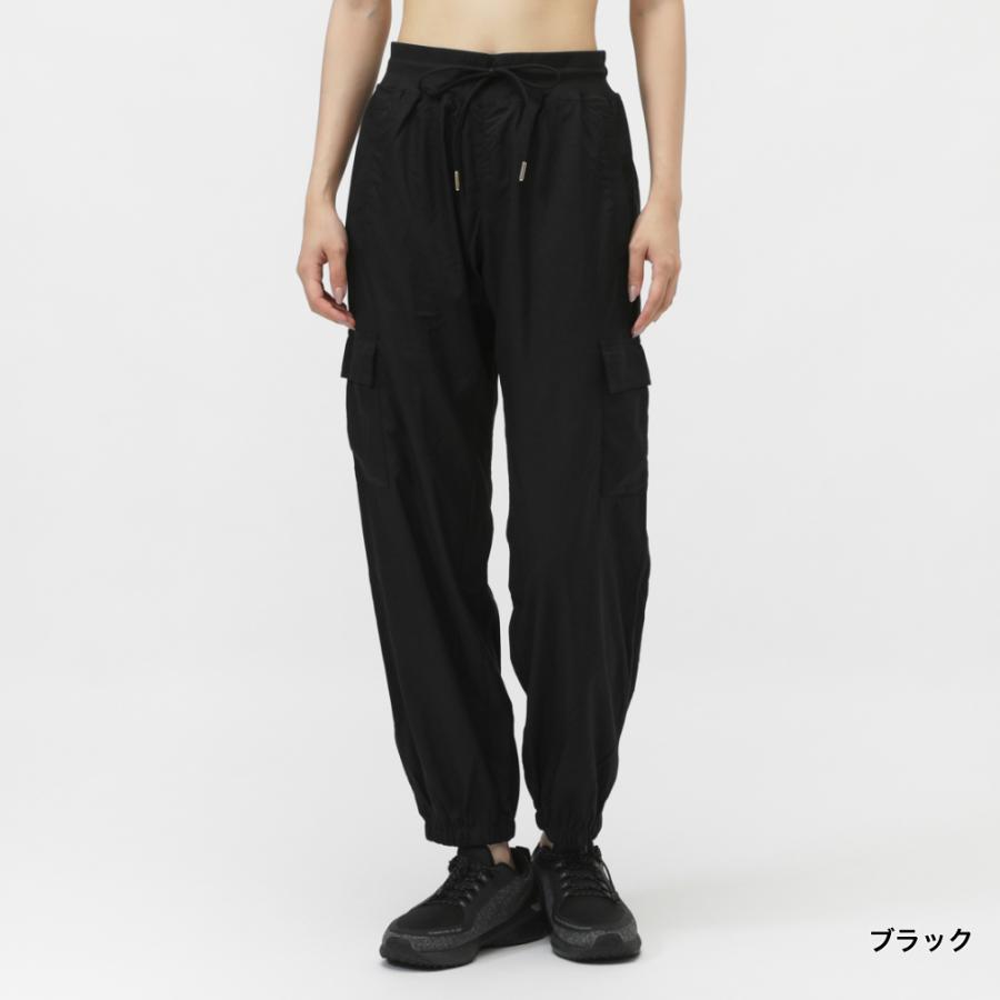 TIGORA（ティゴラ） レディース ロングパンツ ストライプワイドカーゴ