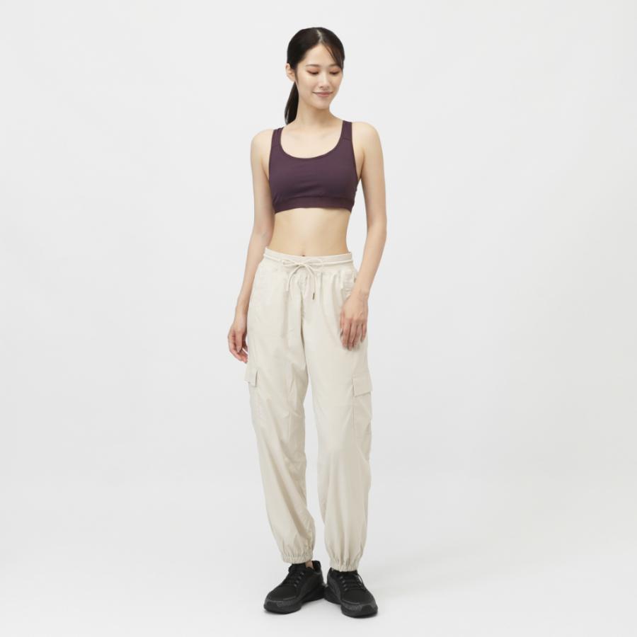 TIGORA（ティゴラ） レディース ロングパンツ ストライプワイドカーゴ