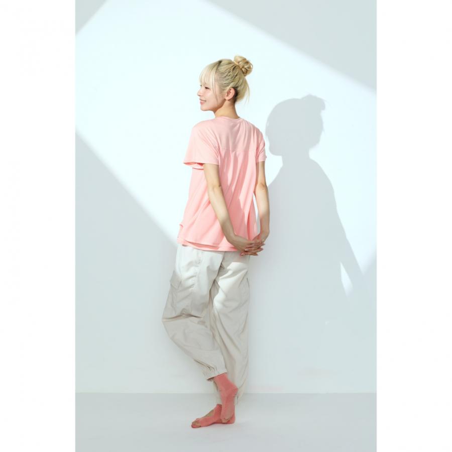 TIGORA（ティゴラ） レディース ロングパンツ ストライプワイドカーゴ