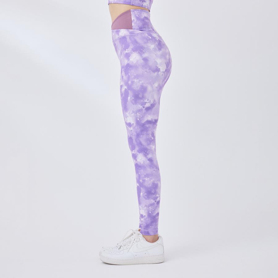 ナージー レディース レギンス ニュアンスプリントタイツ