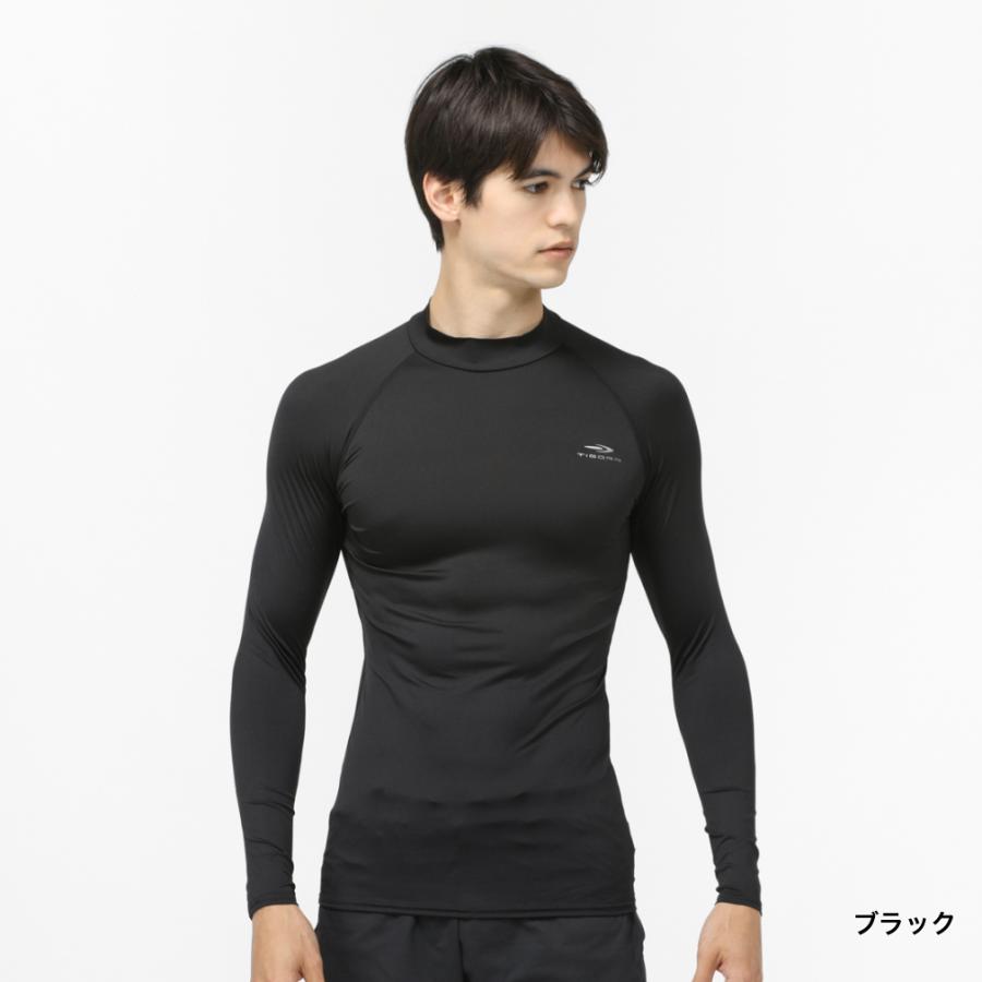ティゴラ メンズ 長袖 コンプレッションインナー ATHLETICS ベーシックコンプレッション 長袖モックネック TR-3A1162UT スポーツウェア TIGORA|alpen-group|02