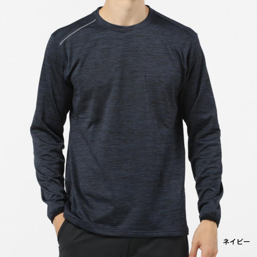 IGNIO（イグニオ） メンズ 長袖Tシャツ ブロックフリース クルーネック