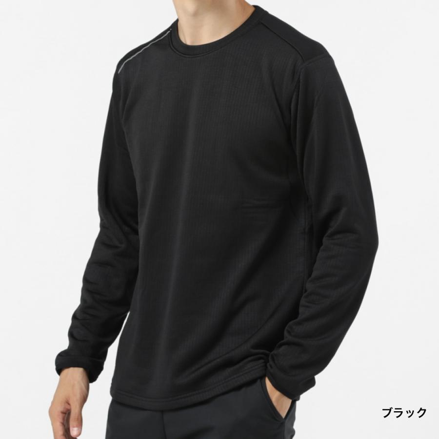 IGNIO（イグニオ） メンズ 長袖Tシャツ ブロックフリース クルーネック