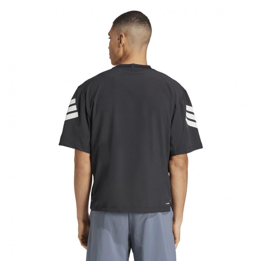 adidas ストライプジャージ Tee Lサイズ adidas アディダス メンズ 半袖 Tシャツ ジム+ スリーストライプ