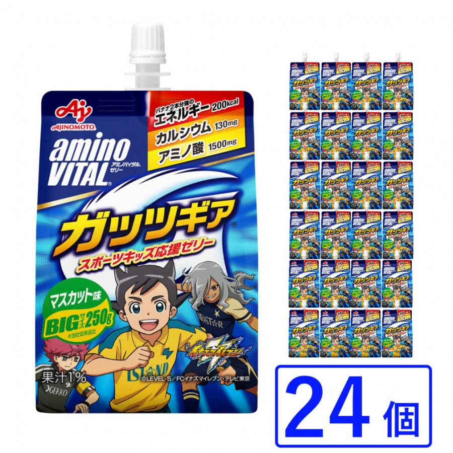 アミノバイタル ゼリードリンクガッツギア マスカット味 24個 1箱 BIG