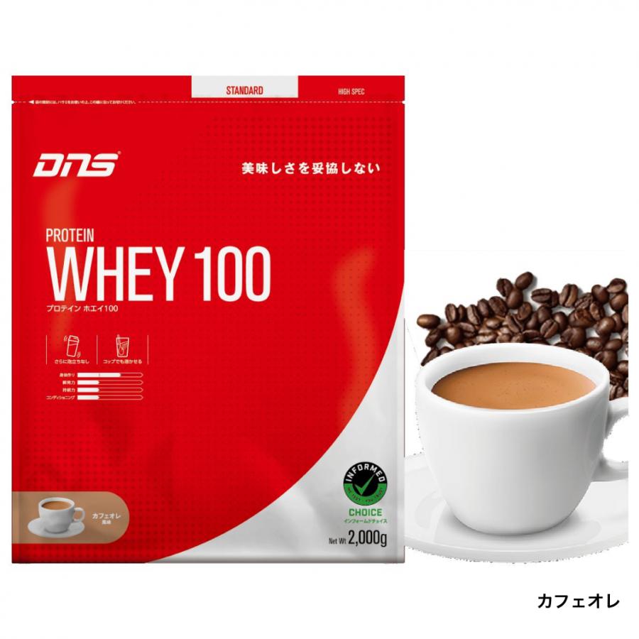 DNS（ディーエヌエス） プロテインホエイ100 2kg 味が選べる 2袋セット
