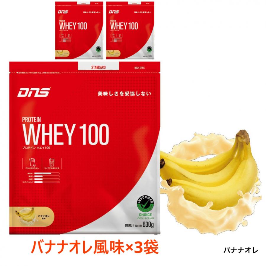 DNS（ディーエヌエス） プロテインホエイ100 630g 3袋セット ホエイ