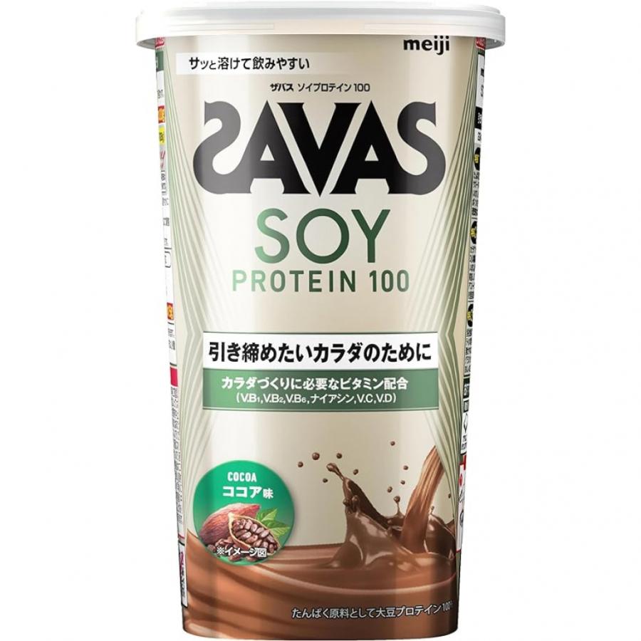 プロテイン ザバス ソイプロテイン100 ココア味 224g CZ7471 2631859 SOY PROTEIN
