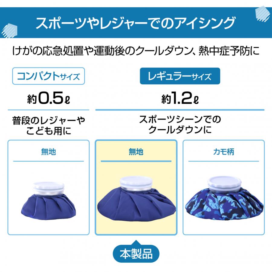 TIGORA（ティゴラ） 氷嚢 氷のう アイスバッグ 大口径6cm 1.2L 広口