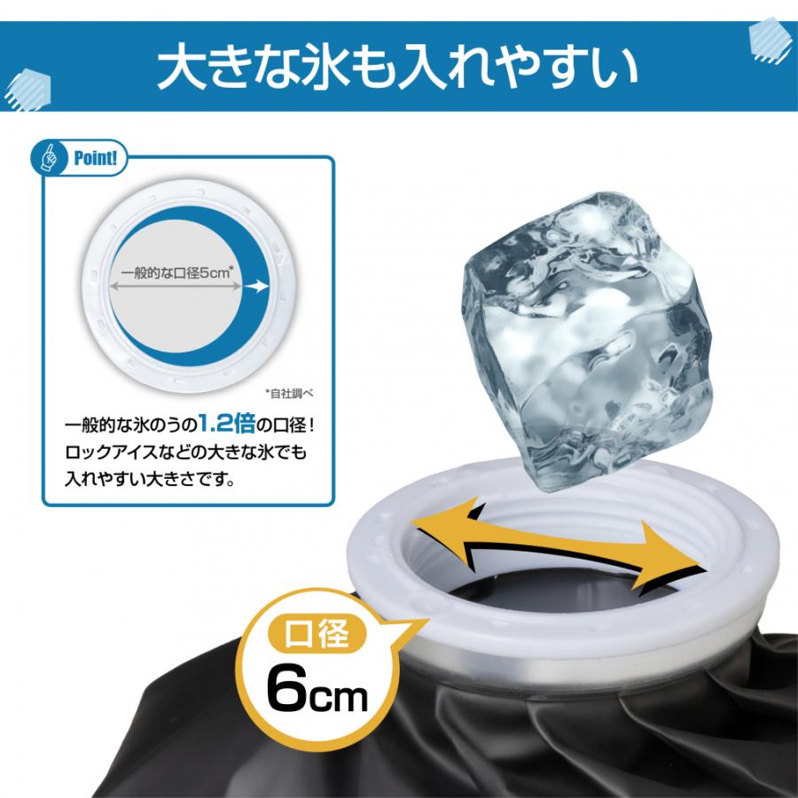 TIGORA（ティゴラ） 冷却速度2倍 氷のう 1.2L 大口径6cm アイスバッグ