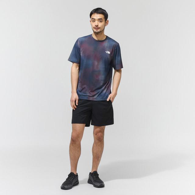 26SS 1AJBUVショートスリーブ インターシャ クルーネック THE NORTH FACE（ザ ノースフェイス） ランニングウェア半袖Tシャツ S