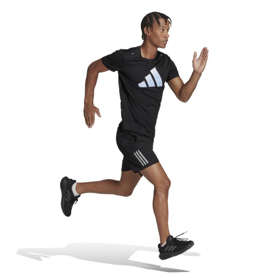 adidas（アディダス） メンズ ラン アイコン 3バーロゴ 半袖Tシャツ