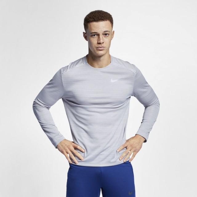 ナイキ メンズ 陸上 ランニング 長袖tシャツ Dri Fit マイラー L S トップ Aj7569 059 グレー Nike アルペン Paypayモール店 通販 Paypayモール