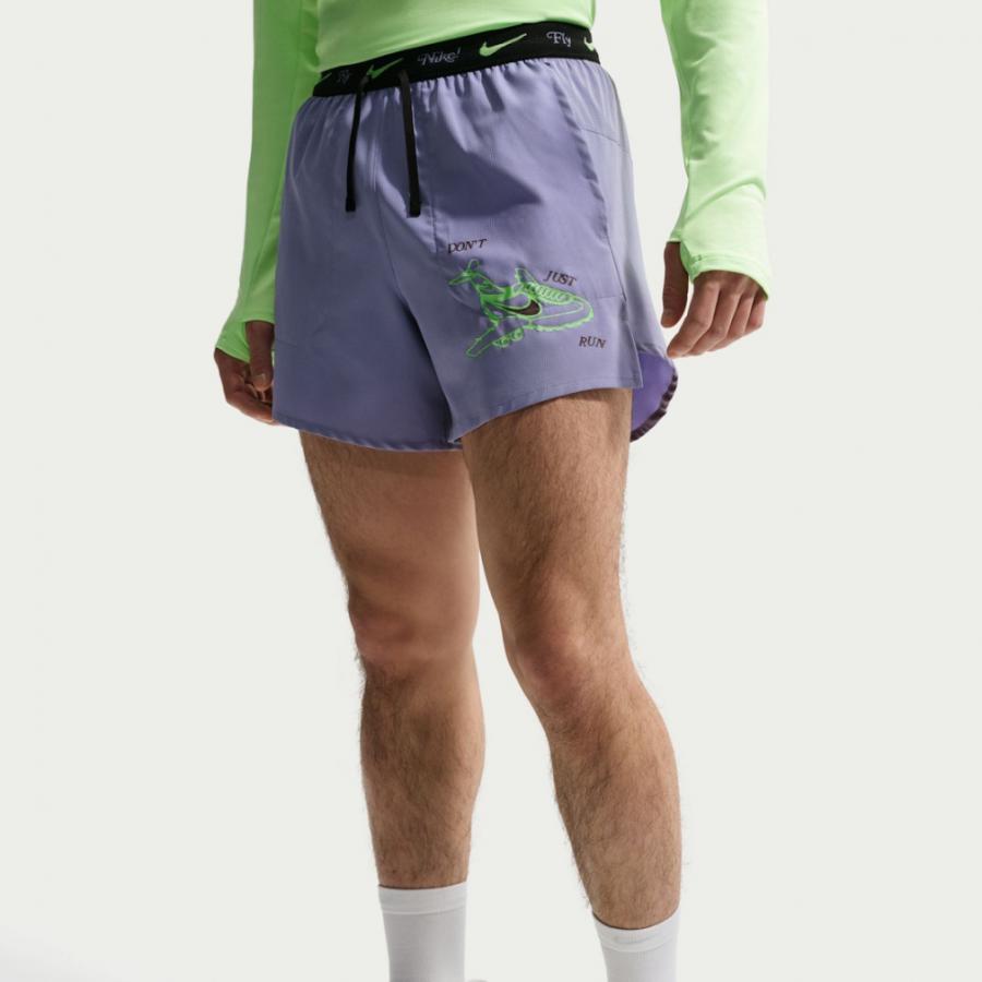 ナイキ メンズ 陸上/ランニングウェア ショートパンツ ストライド フライ ナイキ Dri-FIT 5 Brief-Lined ランニングショーツ IF2043-506 : パープル NIKEの画像