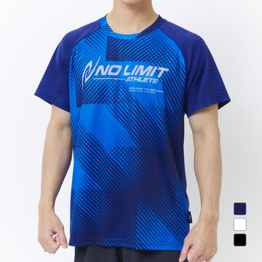 ニシ メンズ 陸上/ランニング 半袖Tシャツ グラフィックジャカードT