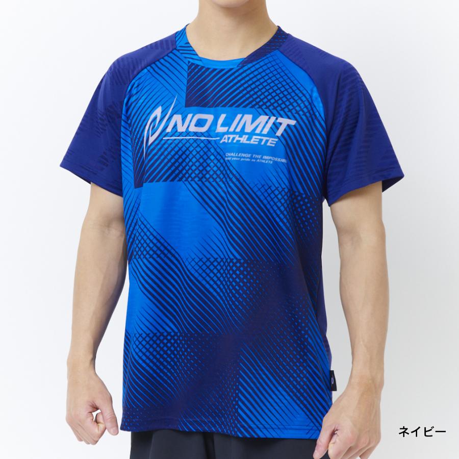 ニシ メンズ 陸上/ランニング 半袖Tシャツ グラフィックジャカードT