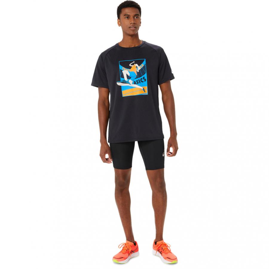 ASICS Tシャツ&ランニングパンツ(M) ASICS（アシックス） メンズ 陸上/ランニング ハーフスパッツ