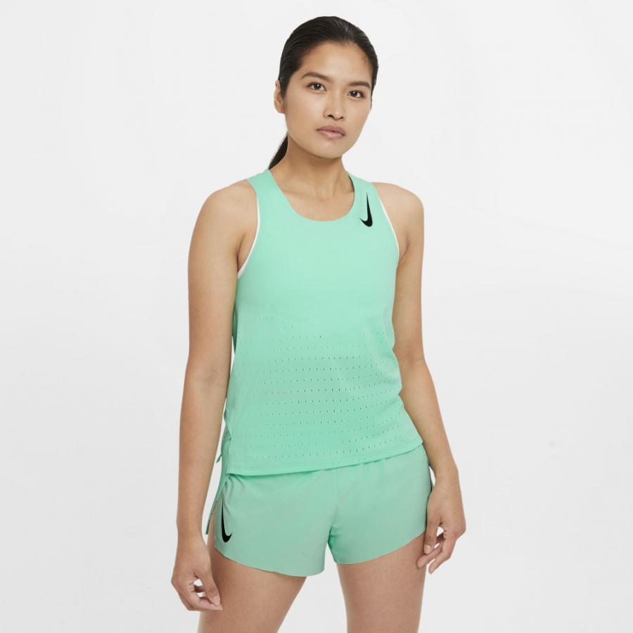 ナイキ レディース 陸上 ランニング ノースリーブシャツ ウィメンズ エアロスイフト シングレット タンクトップ Cz9386 342 ペールグリーン Nike アルペン Paypayモール店 通販 Paypayモール