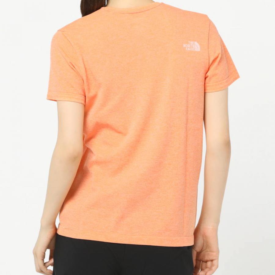 ノースフェイス レディス 陸上/ランニング 半袖Tシャツ S/S JQRD BIG LG CR NTW12190 : オレンジ THE NORTH FACE｜alpen-group｜02