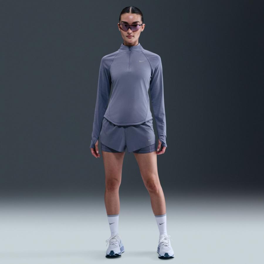 ナイキNIKE Dri-FIT ランニング 長袖トップ　ブルー　新品 NIKE（ナイキ） レディス ランニングウェア 長袖Tシャツ ウィメンズ