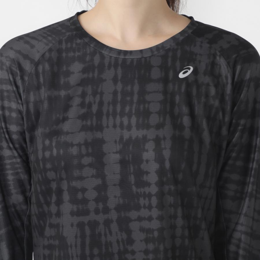 On ランニングトップ　長袖ブラック　レディースS ASICS アシックス レディス 陸上/ランニング 長袖Tシャツ WOMEN