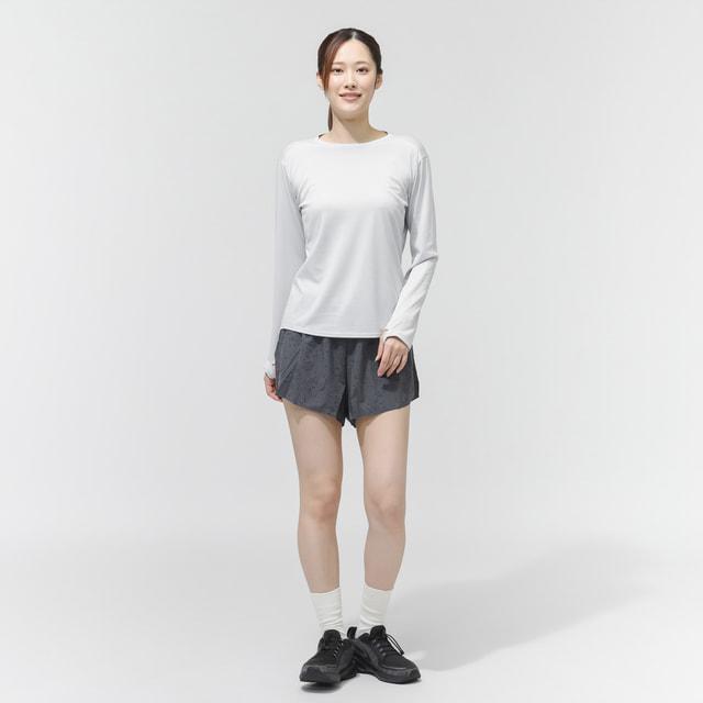オン レディス 陸上/ランニングウェア ショート/ハーフパンツ Zero Shorts ゼロ ショーツ WG10021481 : ダークグレー×ブラック Onの画像