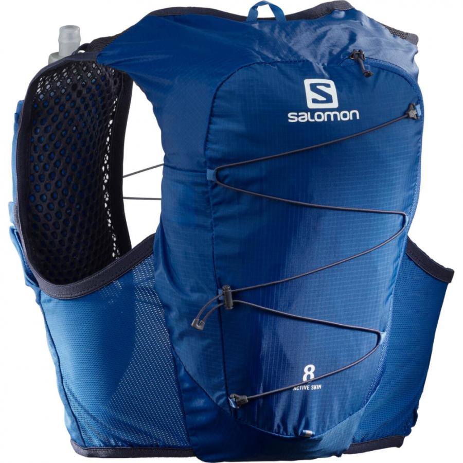 サロモン 陸上/ランニング バックパック ACTIVE SKIN 8 with flasks アクティブ スキン 8 セット LC1779600 : ブルー SALOMON|alpen-group|02