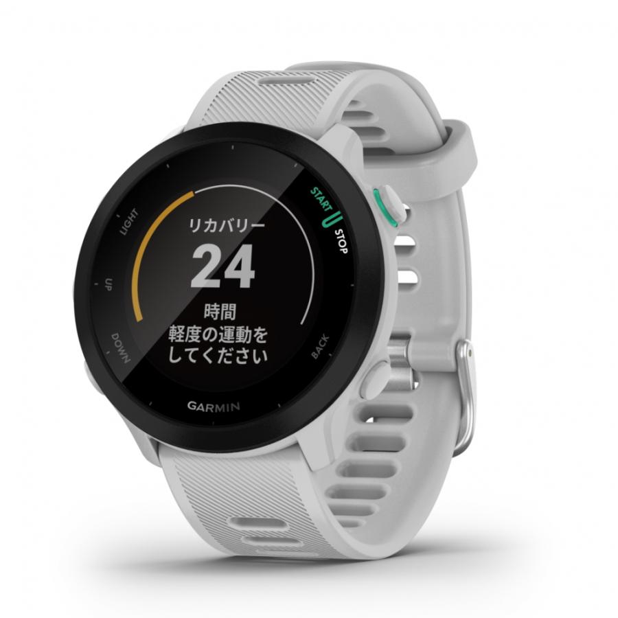 GARMIN FOREATHLETE 55 ホワイト GPS心拍計 GARMIN（ガーミン） ForeAthlete 55 Whitestone フォアアスリート 55