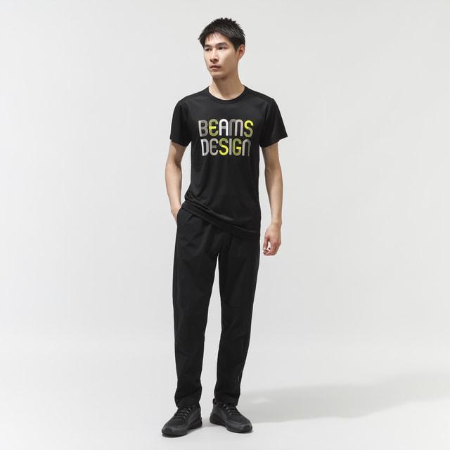 TIGORA BEAMS DESIGN ジャージ上下セット　Tシャツ ブラック ティゴラバイビームスデザイン メンズ レディス 陸上/ランニング 半袖T