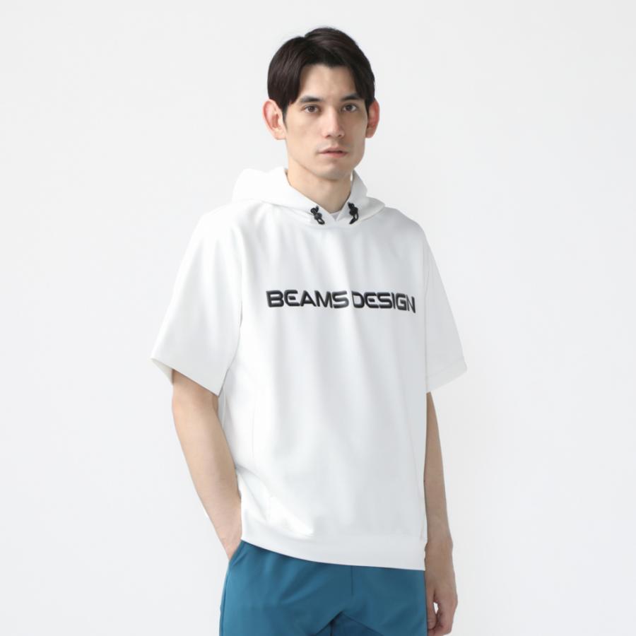 ティゴラバイビームスデザイン メンズ 陸上/ランニング 半袖Tシャツ テックハーフスリーブパーカ TRBM-3R1254TJ パーカー ホワイト TIGORA by BEAMS DESIGN｜alpen-group｜07