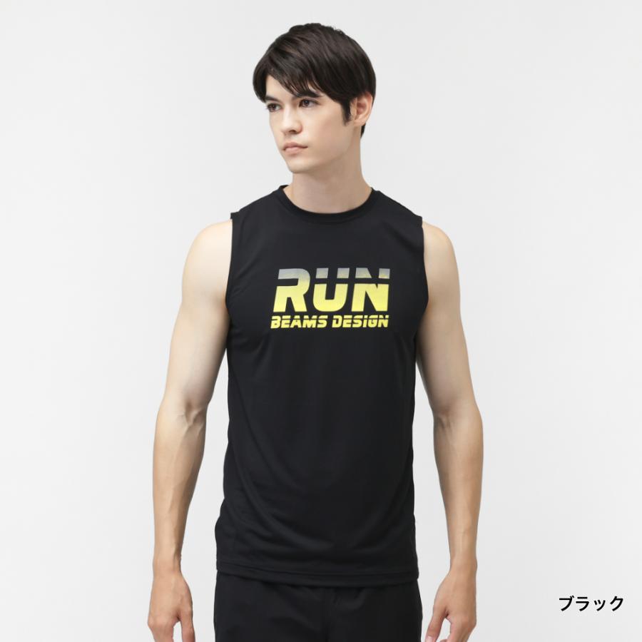 ティゴラバイビームスデザイン メンズ ランニング ノースリーブシャツ