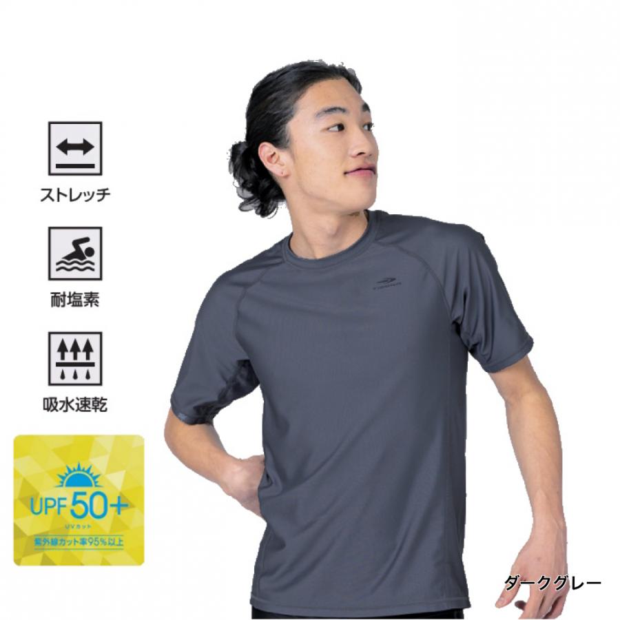 TIGORA（ティゴラ） メンズ 水泳 フィットネス水着 半袖ラッシュガード