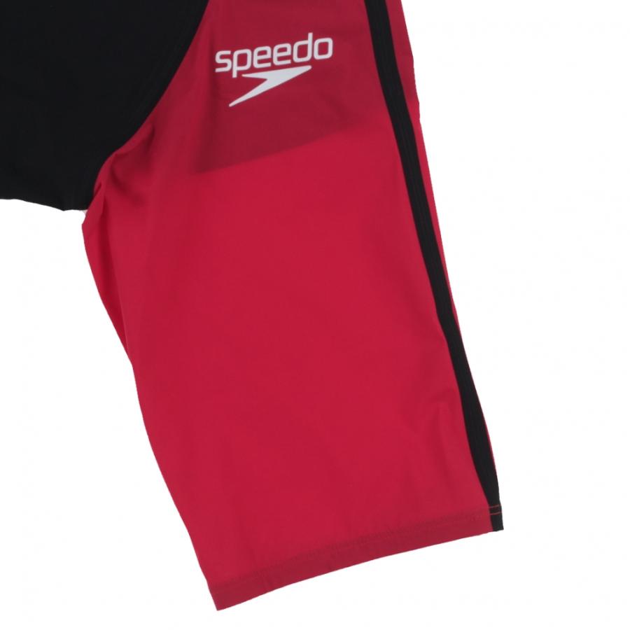 Speedo スポーツ用水着SCG12101F 黒/赤 ファストスキンプロ3 公式】ファストスキンプロ3オープンバックニースキン（レディース