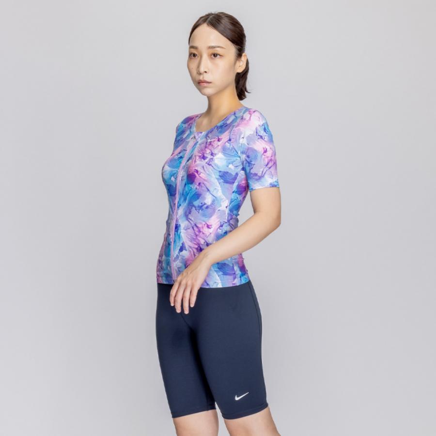 NIKE（ナイキ） レディス 水泳 フィットネス水着 SP25 総柄ジップ付き
