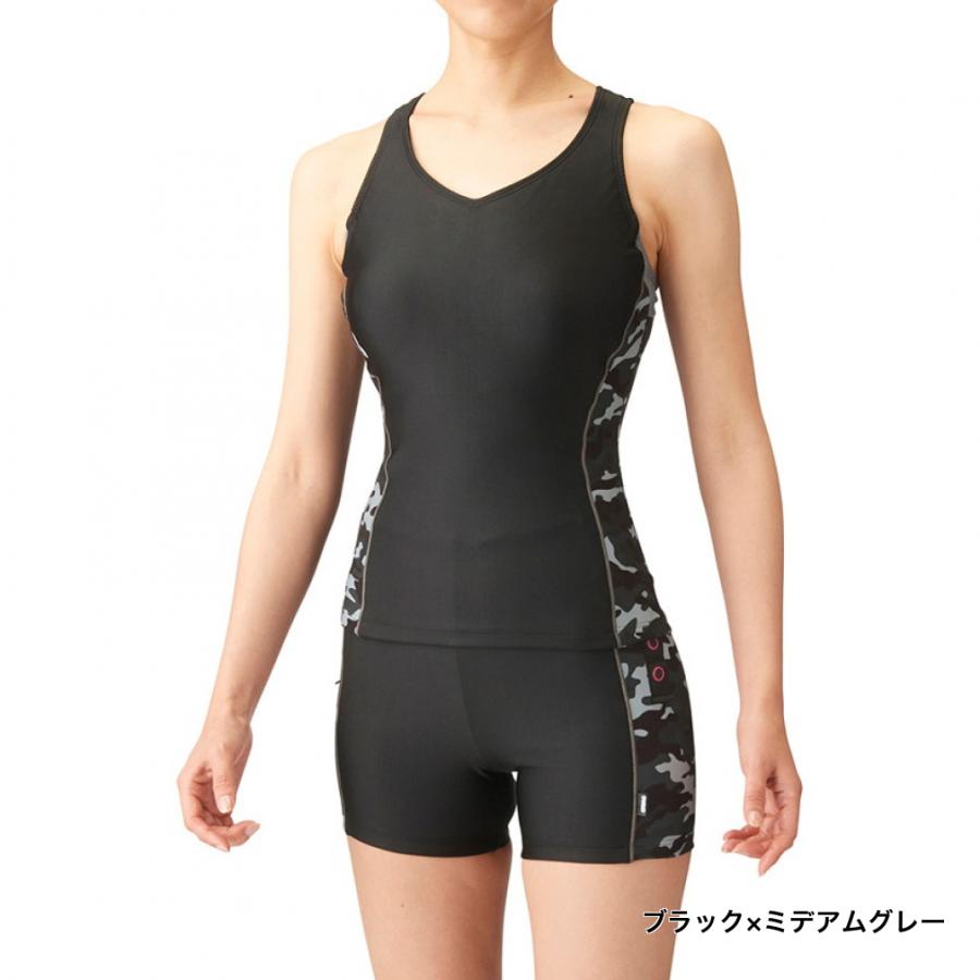 アリーナ レディス 水泳 フィットネス水着 フィットネスセパレーツ BlackStyle 差し込みパッド セパレート水着 FLA-3951W arena｜alpen-group｜02