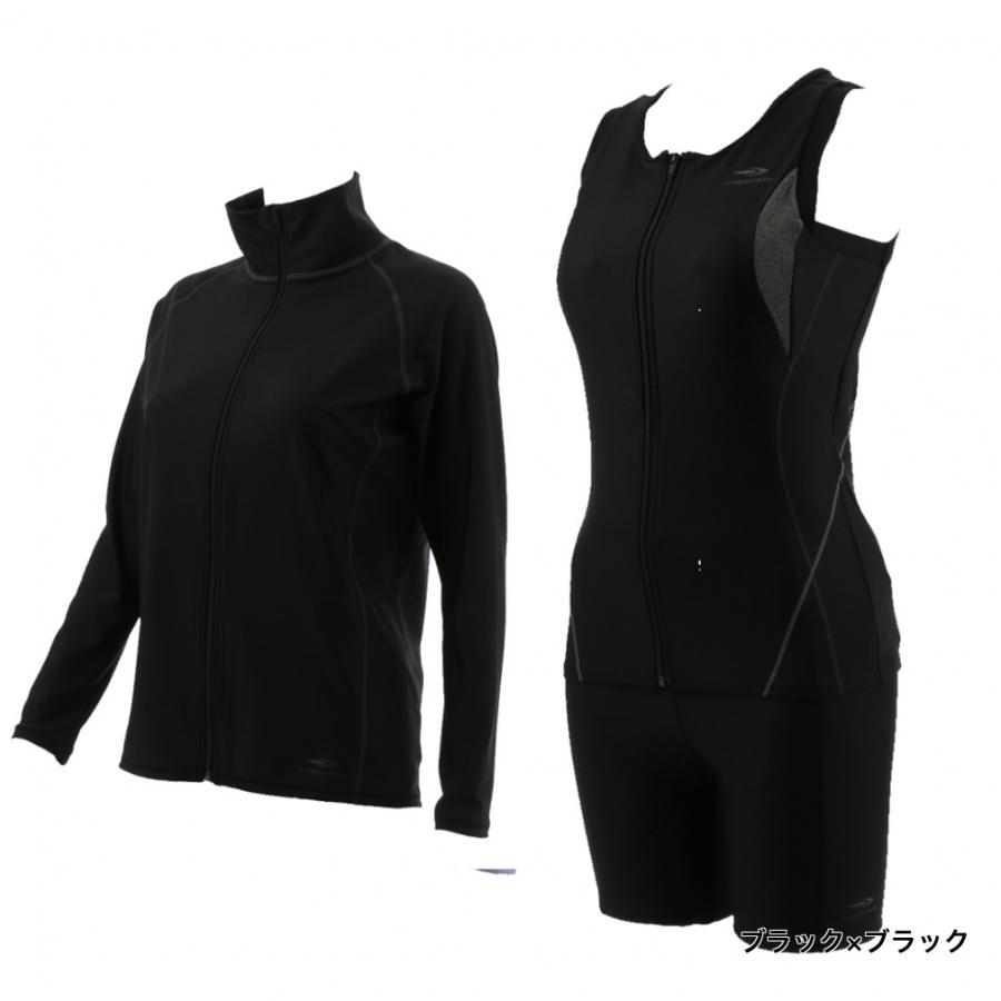 TIGORAスポーツ用水着 ブラック TIGORA（ティゴラ） レディス フィットネス水着 水着3点セット