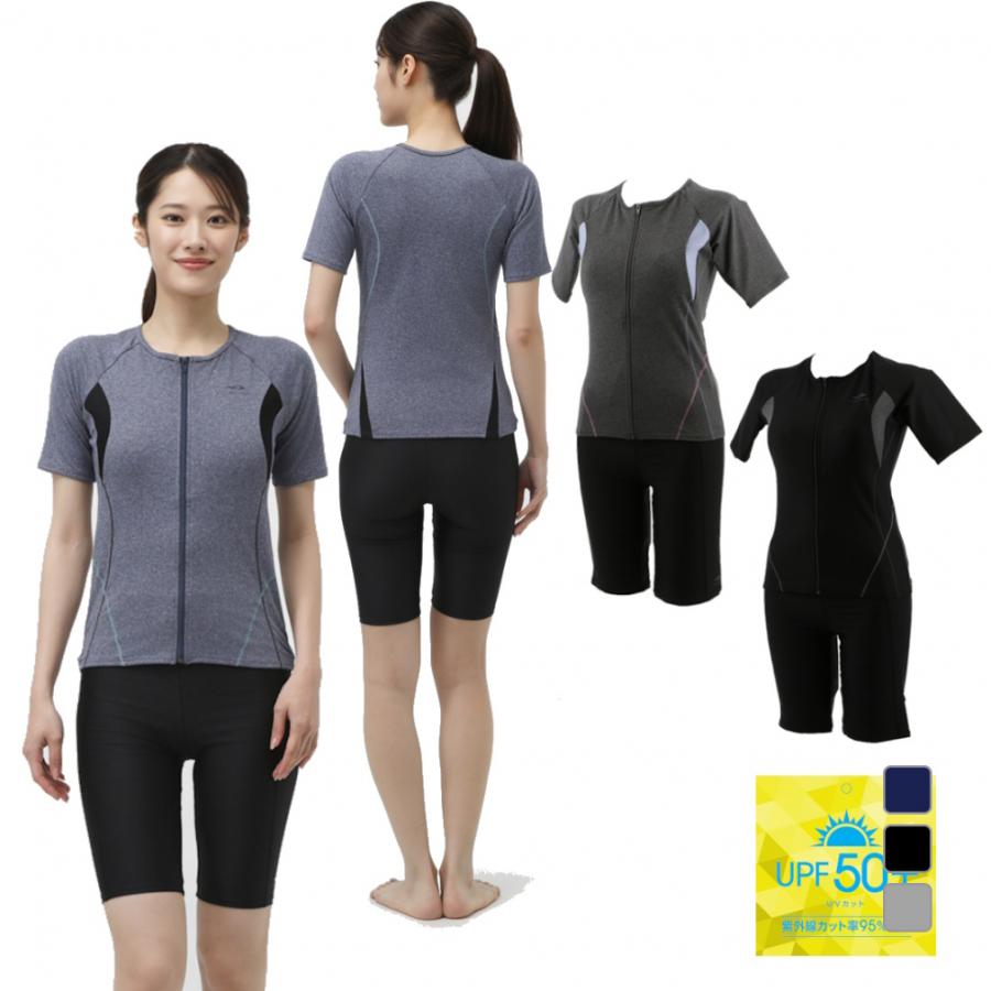 TIGORA（ティゴラ） レディス フィットネス水着 半袖セット TR