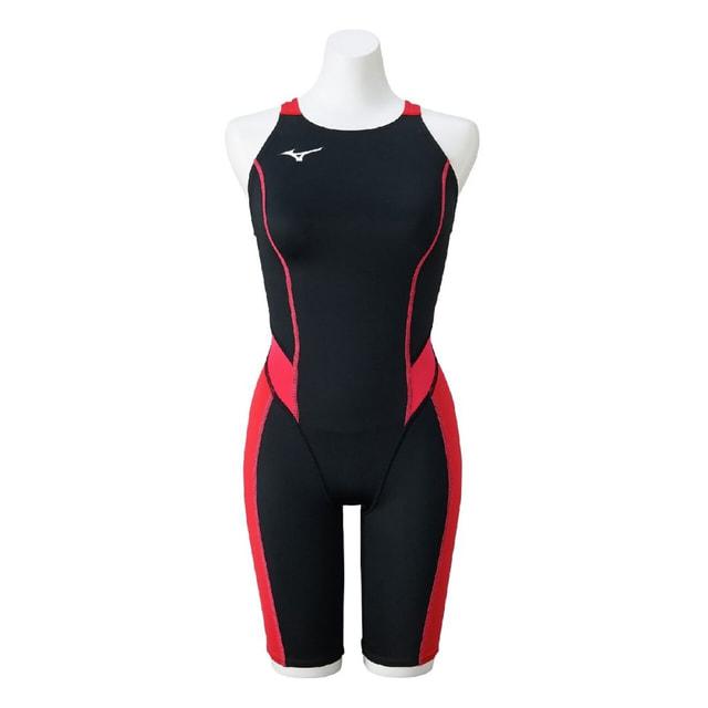 Mizuno 競泳水着 黒/赤 MIZUNO（ミズノ） レディース 水泳 競泳水着 GX・SONIC STREAM ハーフ