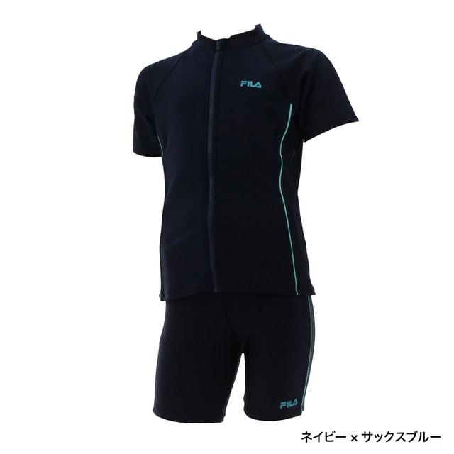 FILA（フィラ） 袖付き捲れ防止タンキニ 116979 ジュニア キッズ 子供