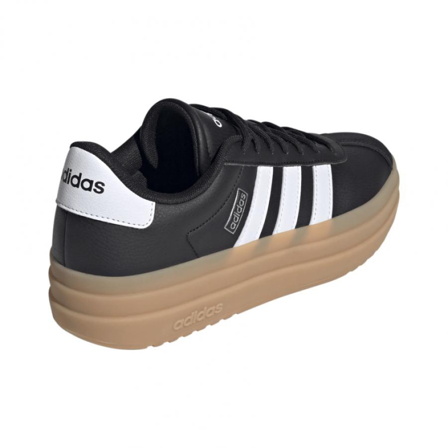アディダス VL コート ボールド IH3081 レディース スニーカー ： ブラック&times;キャメル adidas